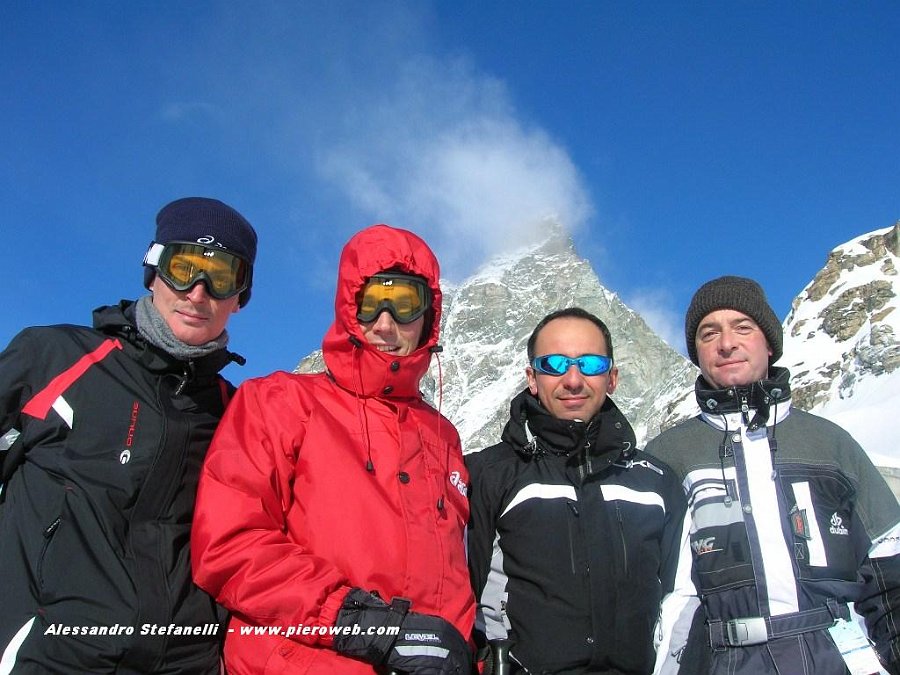 Uscita in Valtournenche in Val D'Aosta ai piedi della piramide del Cervino il 2 gennaio 2009 - FOTOGALLERY
